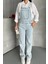 Pantolon Kar Yıkama Salopet Mavi D2514 3