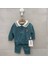 Yeşil Fermuarlı Polo Yaka Bebek Takımı – Sweatshirt & Jogger Alt 1