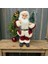 Kırmızı Noel Baba Figürü-Hediye Çuvalı ve Çam Ağacı Detaylı 27 cm 1