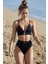 Kadın Siyah Yüksek Bel Özel Bikini Takımı 1