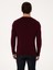 Erkek Bordo Slim Fit Pamuk Karışımlı Bisiklet Yaka Triko Kazak 50318676-VR014 5