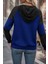 Dantel Detaylı Kapüşonlu Viskon Iki Iplik Bluz - Lacivert 3