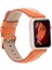 Apple Watch Uyumlu Deri Kordon 42-44-45MM F5 Taba 5