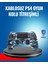 Bluetooth Kablosuz Ps4 Gamepad Çift Motorlu Siyah Controller 1