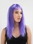 Mor Renk Uzun Düz Parti Peruğu (5224) 3