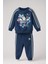 Çiçek Baskılı Lacivert Bebek & Çocuk Takımı – Sweatshirt & Jogger Alt, 6–36 Ay 1