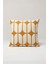 Amber Grid – Turuncu Beyaz Bauhaus Desenli Kırlent Kılıfı 45X45 cm 1