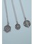 3'lü Pusula Gümüş Kaplama Gümüş Kaplama Kolye Seti 1
