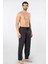 Erkek Dokuma Pijama Tek Alt 2240/SIYAH 2 2