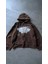 Kahverengi Wear Y2K Unisex Kapüşonlu Unsiex Hırka 1