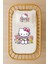 Çiçekli Hello Kitty Temalı Bebek Nevresim Takımı – %100 Akfil – Içi Dolgulu Fırfırlı Yastıklı 1