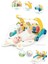 BIB6015 -Vardem Piyanolu 2 In 1 Bebek Yürüteci ve Tavşan Desenli Mavi Oyun Halısı 2