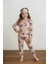 Kız Çocuk Kiraz Desenli Pijama Takımı - Uyku Bandı Hediyeli 1
