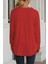Uzun Kollu Yuvarlak Yaka Bluz - Kırmızı 2