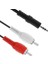 2 Rca Erkek - 3.5 mm Erkek Kablo 1.5 Metre 1