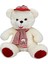 Şapkalı Atkılı Peluş Ayı 50 cm 3