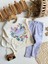 Çiçek Desenli Lila Kız Çocuk Takımı – Sweatshirt & Tayt Alt, 2–8 Yaş 2