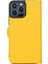 Apple iPhone 13 Pro Max Uyumlu Deri Cüzdanlı Kılıf Limon Sarı 3