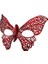 Kırmızı Dantel Masquerade Maskesi 7 No 3