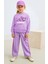 Kuromi Kız Çocuk Takımı Lila - Sweatshirt & Boru Paça Jogger 1