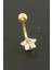 Ieg Yıldız Zirkon Taşlı Çelik Piercing 1 Adet 1
