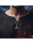 Thor Mjollnir Hammer Gümüş Kaplama Örme Zincir Kolye 2