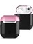 Airpods 2 (2.nesil) 3in1 Kılıf - Siyah-Pembe 1