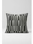 Ritmik Çizgiler – Gri Soyut Desenli Kırlent Kılıfı 45X45 cm 1