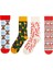 Yılbaşı 4’lü Renkli Çorap Seti Noel Temalı Hediye Kutulu 1
