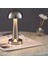 Silver Şarjlı Mantarlı Masa Lambası - 3 Kademe Dokunmatik LED Işıklı, Dekoratif Gece Lambası 2