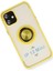 iPhone 12 Mini Kılıf Montreal Yüzüklü Silikon Kapak - Sarı 3