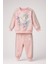 Çiçek Baskılı Pembe Bebek & Çocuk Takımı – Sweatshirt & Jogger Alt, 6–36 Ay 1