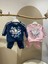 Çiçek Baskılı Pembe Bebek & Çocuk Takımı – Sweatshirt & Jogger Alt, 6–36 Ay 3