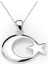 925 Ayar Gümüş Ay Yıldız Bayrak Gümüş Kolye PND99040014 (972972) 1