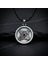 Vegvisir Pusula - Viking Sembol Gümüş Kaplama Deri İp Kolye 1