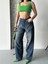 Baggy Süper Taş Bıyık Yıkama Kahve Tint Jeans Pantolon D2007 1