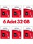6 Adet Ultrahız 32GB Micro Sd Hafıza Kartı: Yüksek Performans ve Geniş Depolama Kapasitesi 1