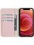 Apple iPhone 11 Pro Uyumlu Deri Cüzdanlı Kılıf Pembe 2