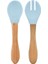 Bfs Mama Kaşığı ve Çatal Seti Mineral Blue 1