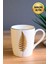 Porselen Natura Fern Kulplu Mug Kupa 9cm 220ML 4 Lü 2