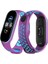 Xiaomi Mi Band 4 Spor Delikli Kordon - MOR-MAVI-(5796) 1
