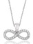 925 Ayar Gümüş Beyaz Taşlı Sonsuzluk Kadın Gümüş Kolye PT0460101 (972972) 1