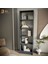 B3CONCEPT Modern Antrasit Kitaplık – 5 Raflı Ahşap Raflı Dekoratif Çok Amaçlı Düzenleyici Kitaplık 4