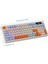 2.4ghz Bluetooth 5.0 Çift Bağlantılı Gaming Kablosuz Oyuncu Klavyesi LED Ekran Pbt Top Baş 8