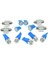 13PCS Combo LED Işıklar Iç Paket Kit Ice Blue T10 Kubbe Harita Plaka Lamba Ampulleri (Yurt Dışından) 1