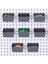 16PCS Pegboard Kutuları Kit Pegboard Parçaları Depolama Pegboard Aksesuarları Çalışma Tezgahı Kutuları - 8pcs Gri ve 8pcs Kırmızı (Yurt Dışından) 5