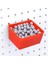 32 Adet Pegboard Kutuları Kit Pegboard Parçaları Depolama Pegboard Aksesuarları Donanım Organize Etme Iş Tezgahı Kutuları (Kırmızı) (Yurt Dışından) 2