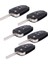 5x 3 Düğmeleri 433MHZ ID46 Yonga Uzaktan Kumanda Anahtarı Chevrolet Cruze Aveo Orlando 2010-2015 HU100 Blade (Yurt Dışından) 1