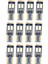 T10 168 LED Araba Ampulü 12PCS 194 W5W 12-Smd 3030 Yonga Seti LED Ampul Kanbusu Araba Iç Kubbe Haritası Cb T10-12SMD-3030 (Yurt Dışından) 1