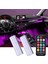 Araba LED Iç Ortam Işıkları USB Şerit Işıkları Kablosuz Uzak Rgb Ayak Işık Atmosfer Lambası Aksesuarları (Yurt Dışından) 2